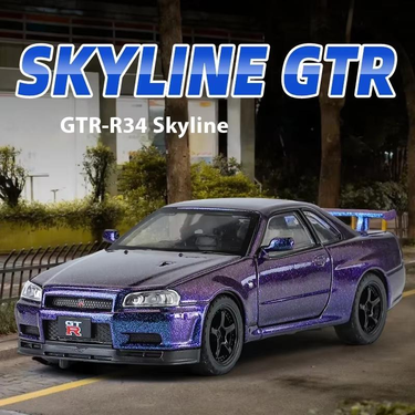 1:18 Diecast Nissan Skyline GTR R34 Model Car